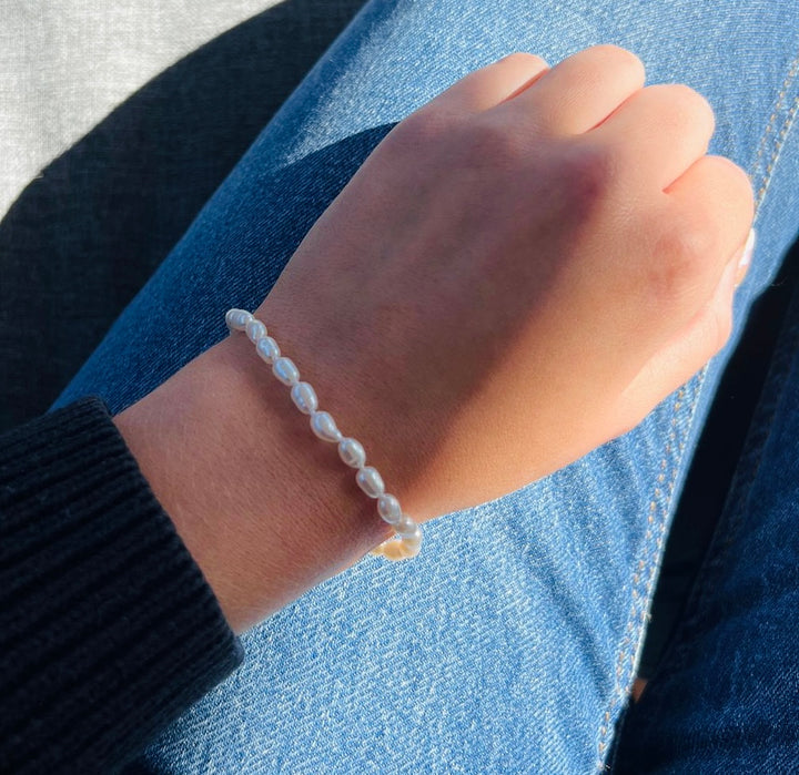 Delicate Pearl Nugget Bracelet