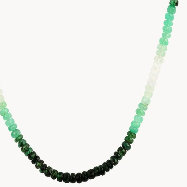 Emerald Ombre Stone Necklace