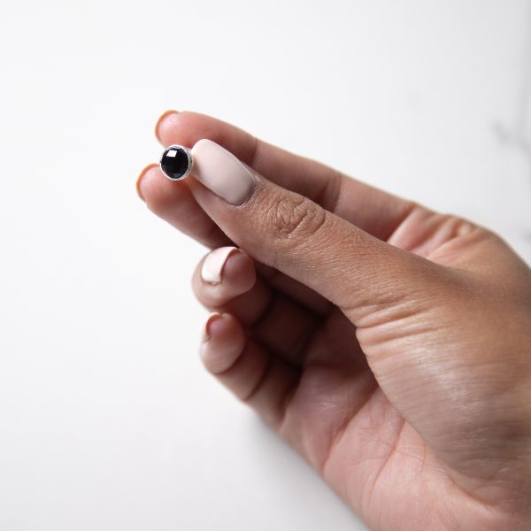 Black Onyx Studs - Robyn Real Jewels