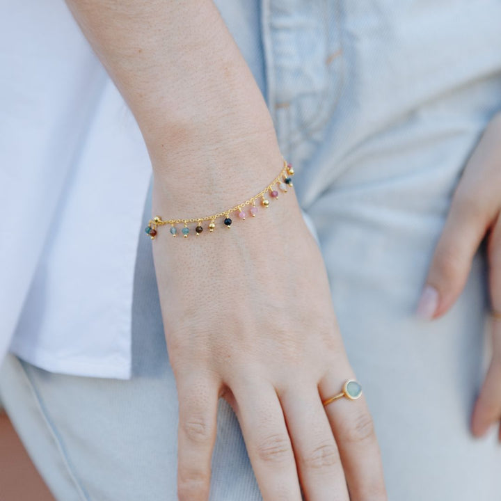 Tourmaline Charm Bracelet