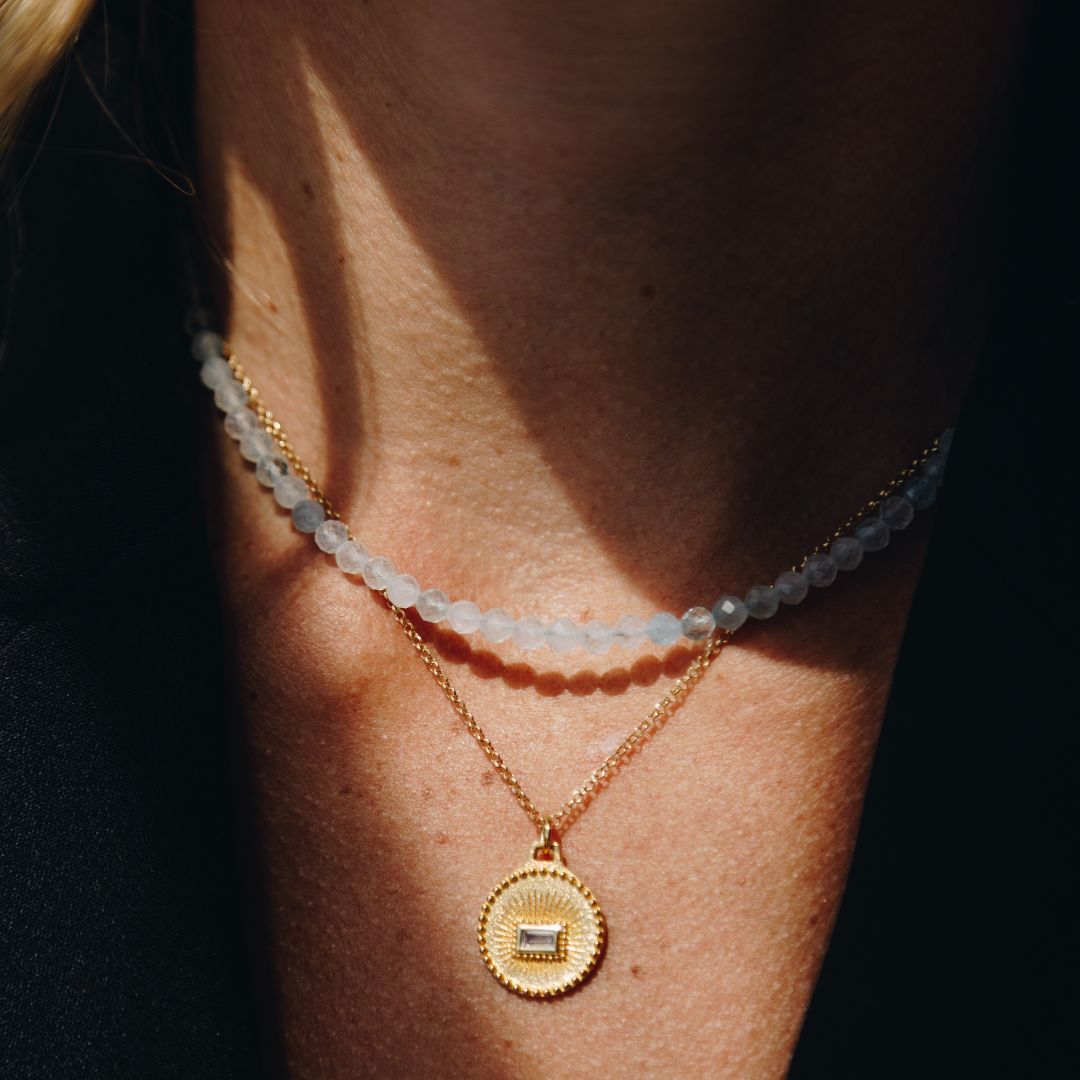 Aquamarine Choker Necklace