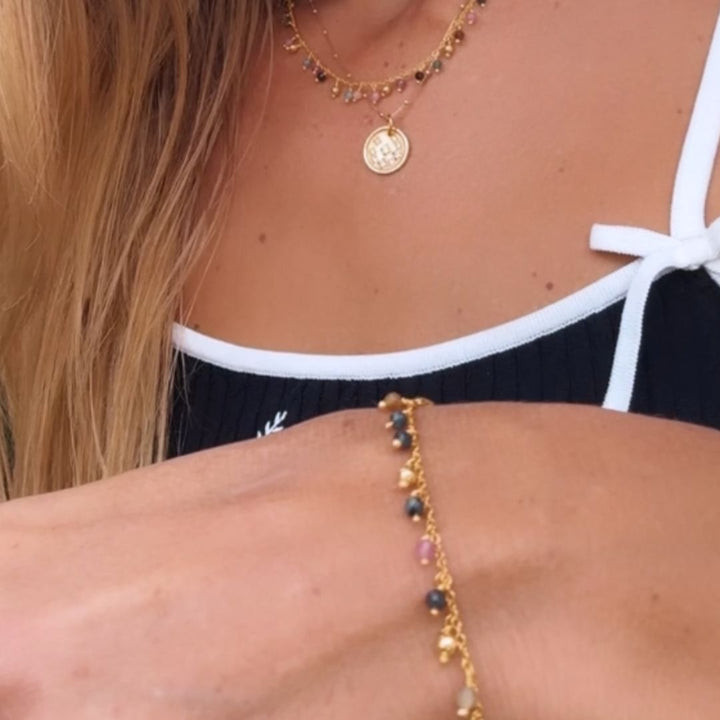 Tourmaline Charm Bracelet