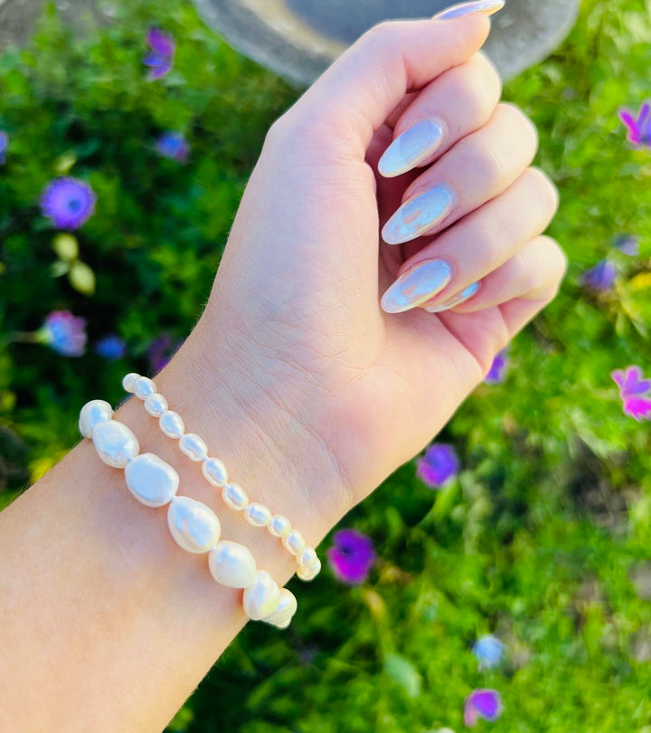 Delicate Pearl Nugget Bracelet