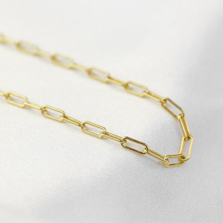 Italian Waterproof Paperclip “Paris” Necklace