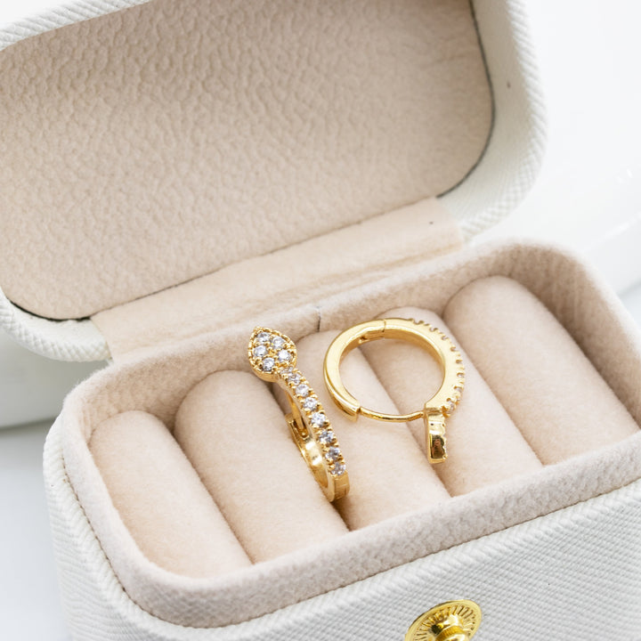 Teardrop Huggie Earring