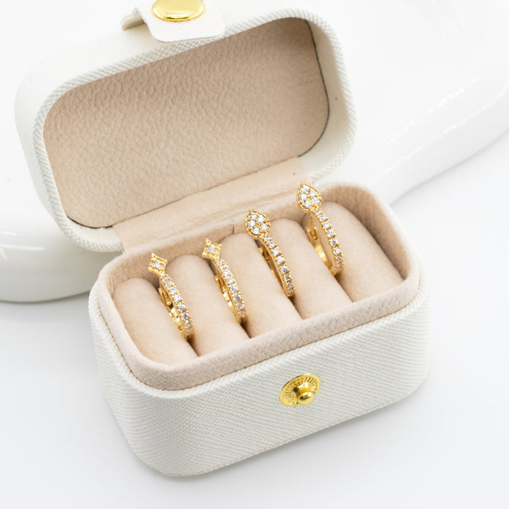 Teardrop Huggie Earring