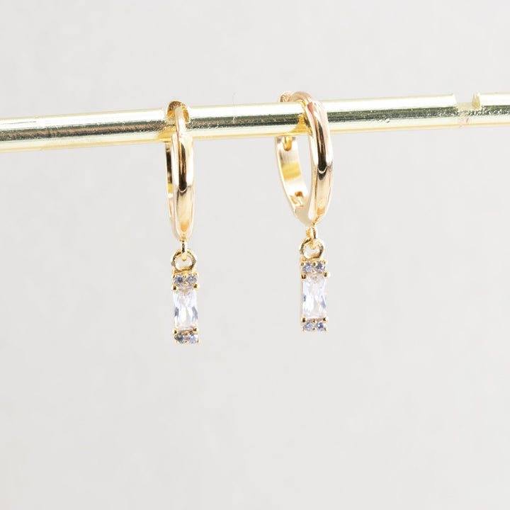 Classic Gold Drop Huggie Earring