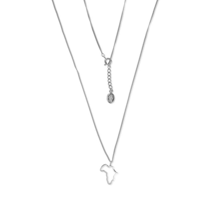 Africa Outline Necklace - Robyn Real Jewels