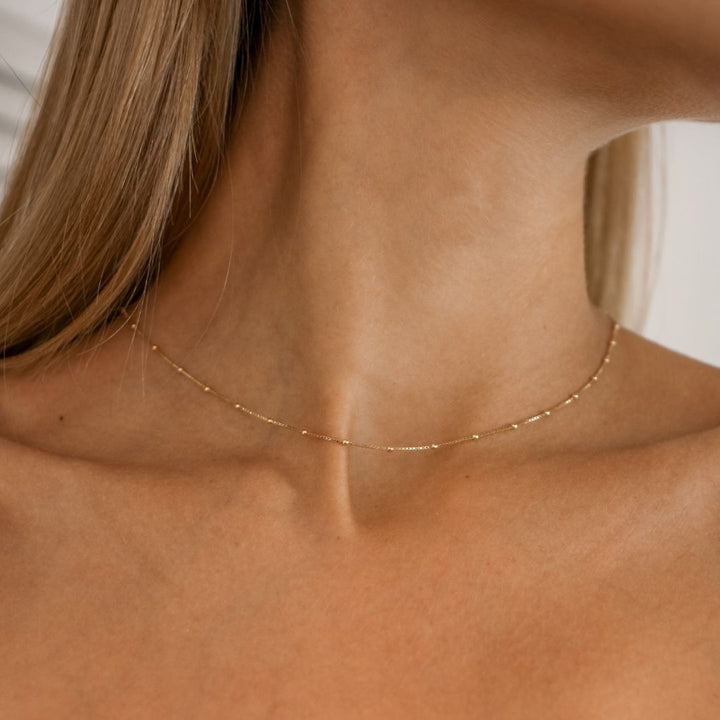 Italian Waterproof Modern Dotted Necklace