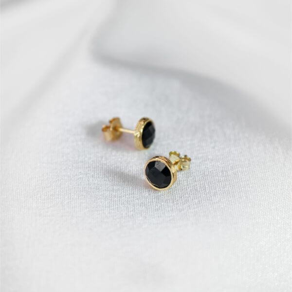 Black Onyx Studs - Robyn Real Jewels