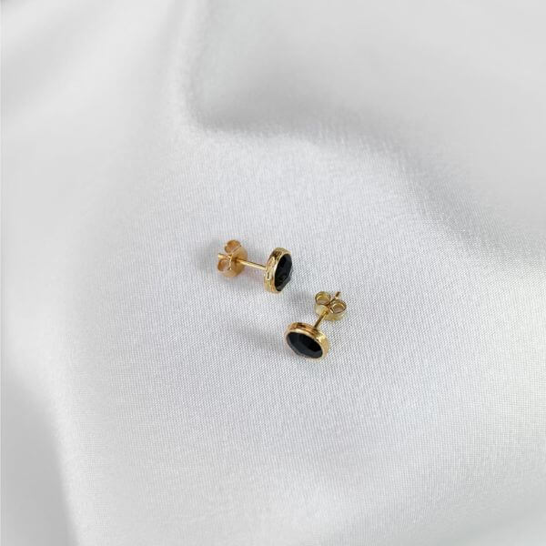 Black Onyx Studs - Robyn Real Jewels