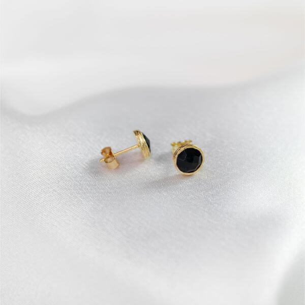 Black Onyx Studs - Robyn Real Jewels