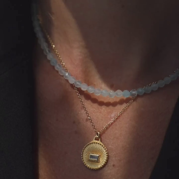 Aquamarine Choker Necklace