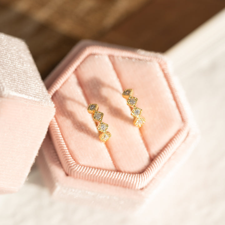 Luna Gold Huggie Earring
