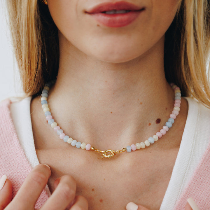 Marshmallow Stone Necklace