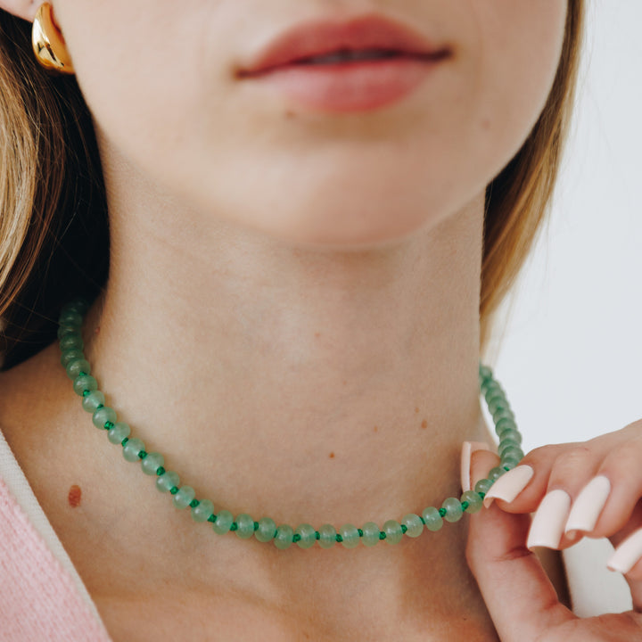 Fizzer Aventurine Stone Necklace