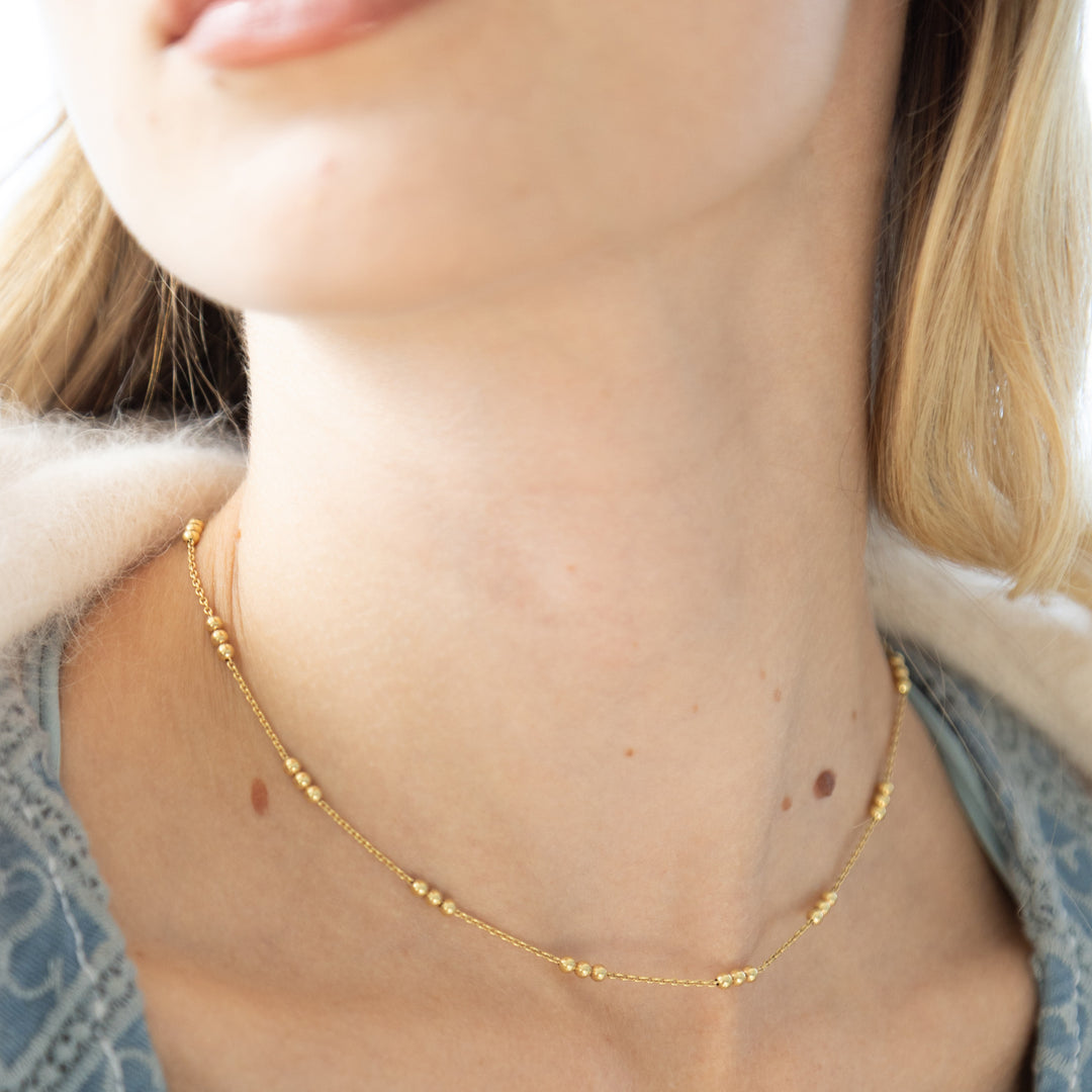Italian Waterproof 3 Ball Necklace