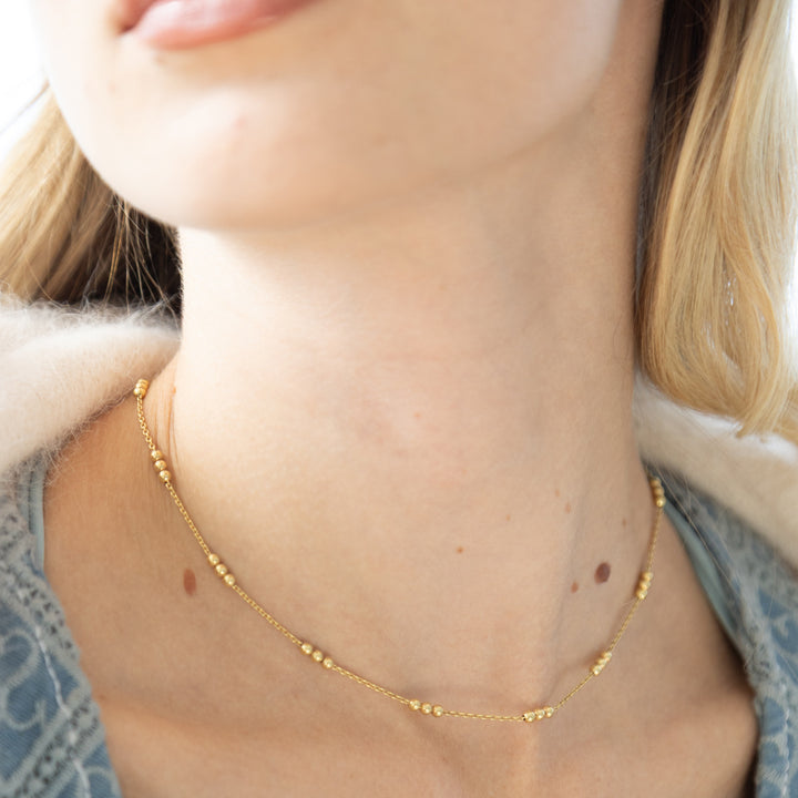 Italian Waterproof 3 Ball Necklace
