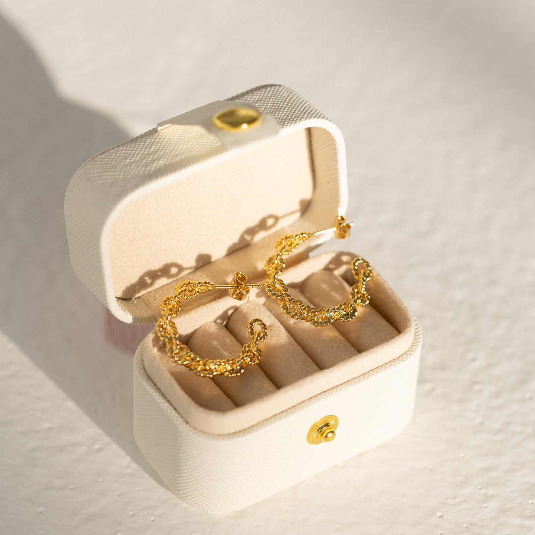 Anchor Knot Hoop Earrings