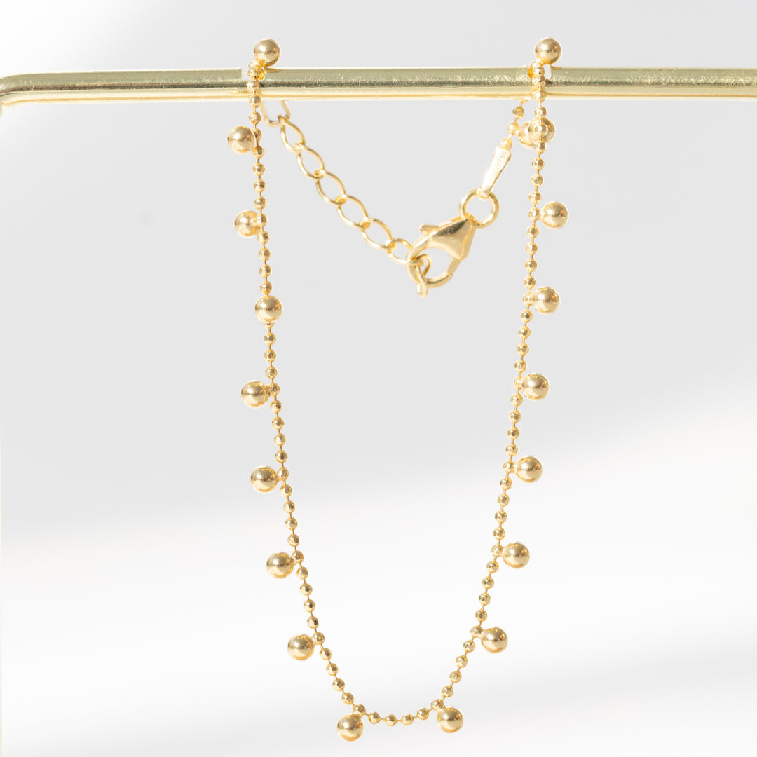 Italian Waterproof dangling ball bracelet