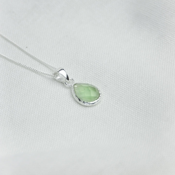 prehnite stone pendant necklace - Robyn Real Jewels