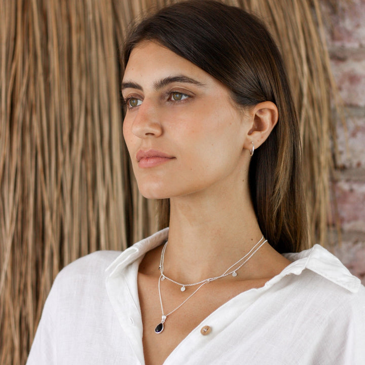 Black Onyx Stone Pendant Necklace - Robyn Real Jewels
