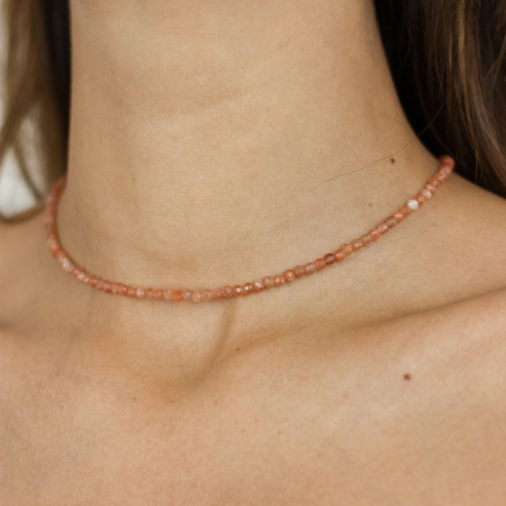 sunstone necklace - robyn real jewels