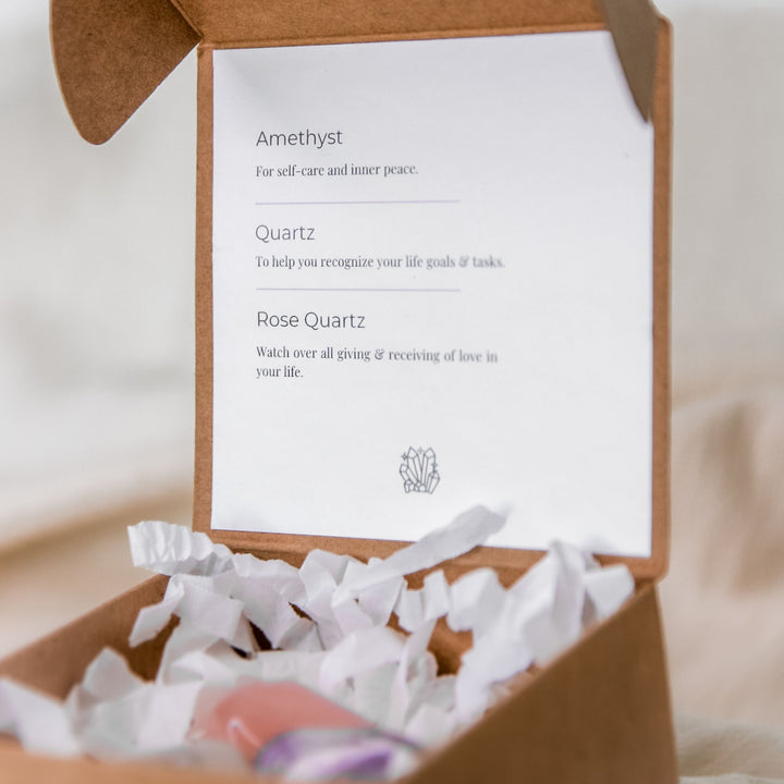 'Love' Tumble Stone Gift Box - Robyn Real Jewels