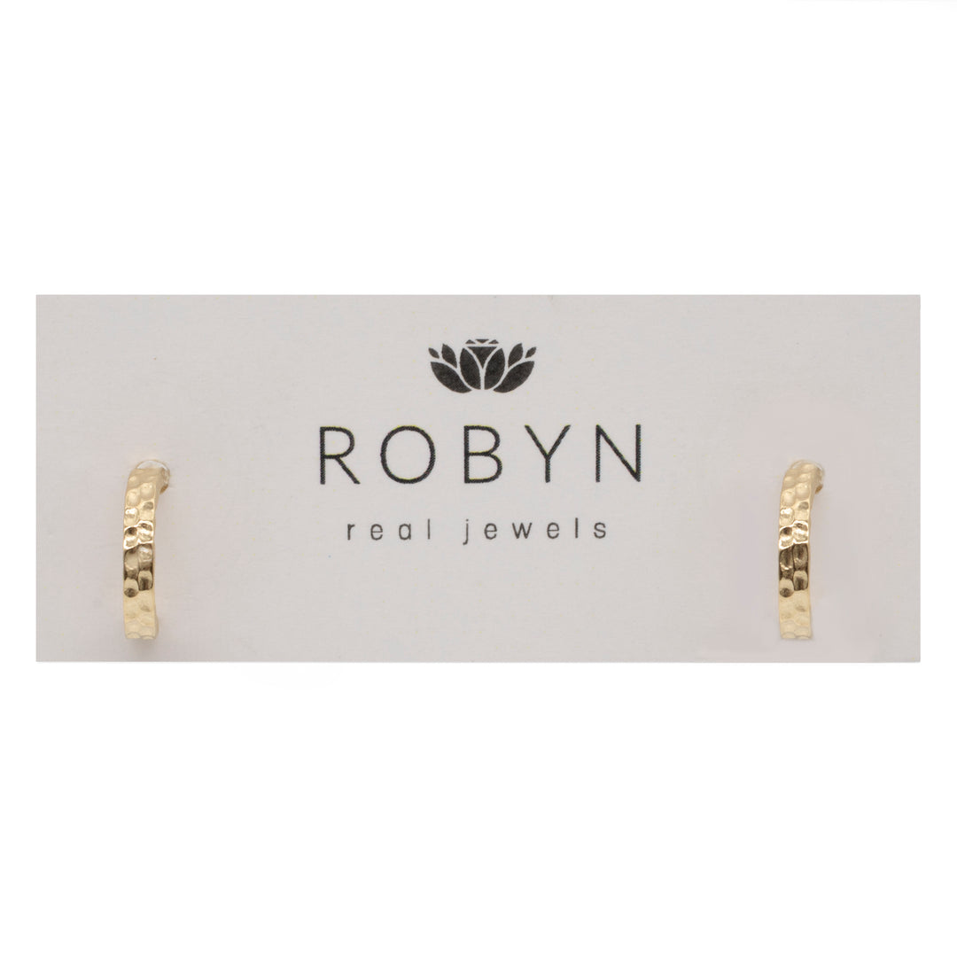 hammered hoop studs card