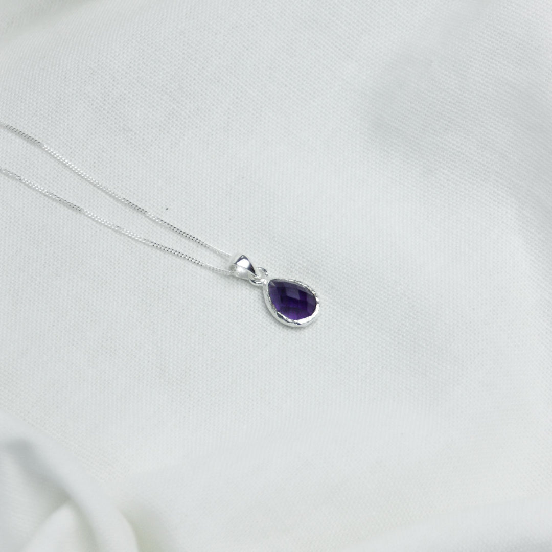 Amethyst Stone Pendant Necklace - Robyn Real Jewels