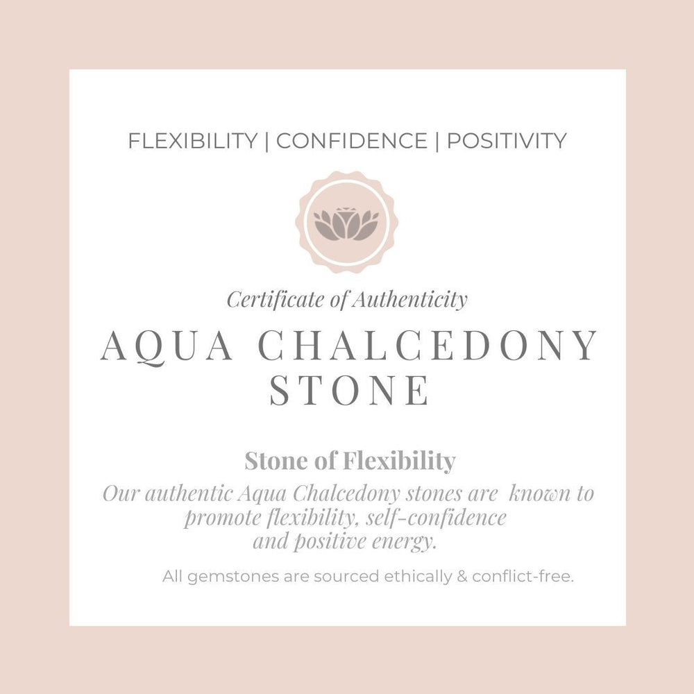Aqua Chalcedony "Riley" Earrings certificate