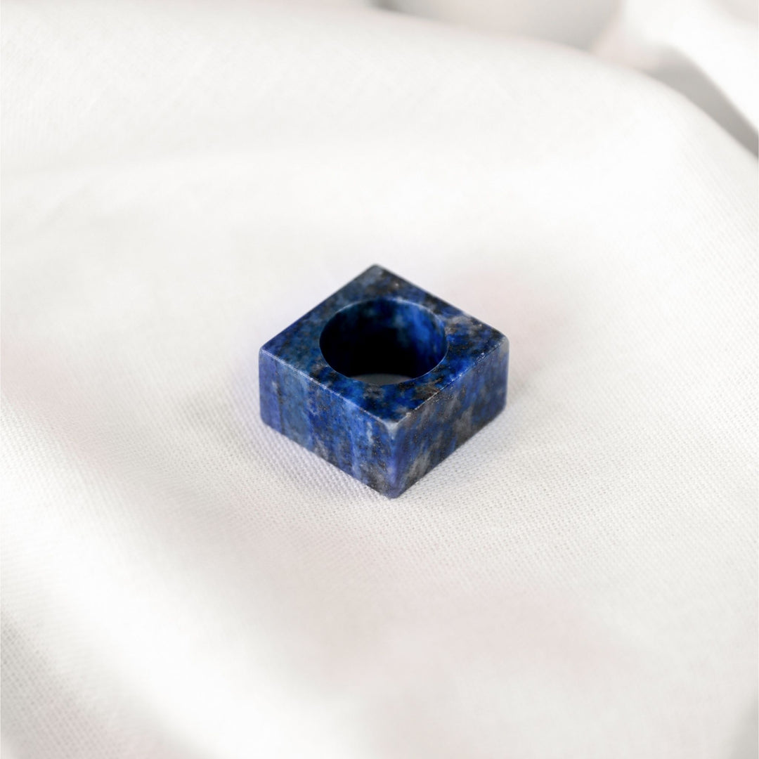 Lapis Square Stone Ring - Robyn Real Jewels 