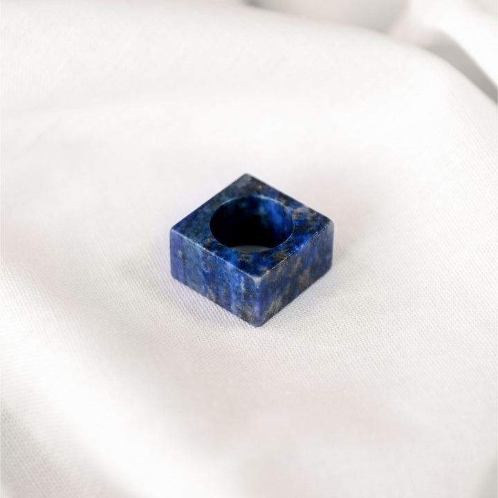 Lapis Square Stone Ring - Robyn Real Jewels 