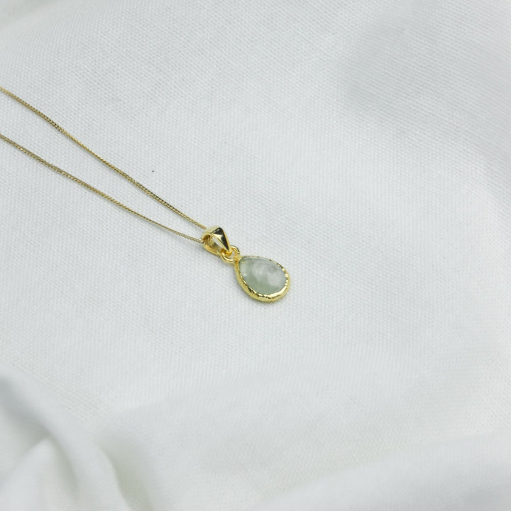 prehnite stone pendant necklace - Robyn Real Jewels