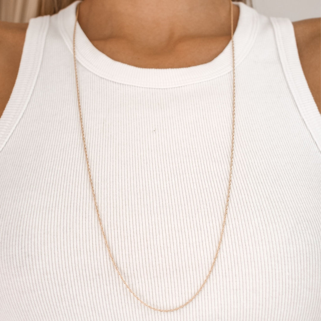 Long Rope Chain Necklace - Robyn Real Jewels