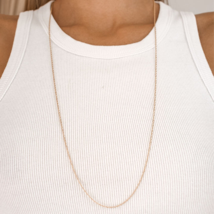 Long Rope Chain Necklace - Robyn Real Jewels