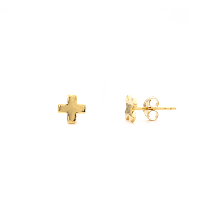 Small Cross Stud Earrings