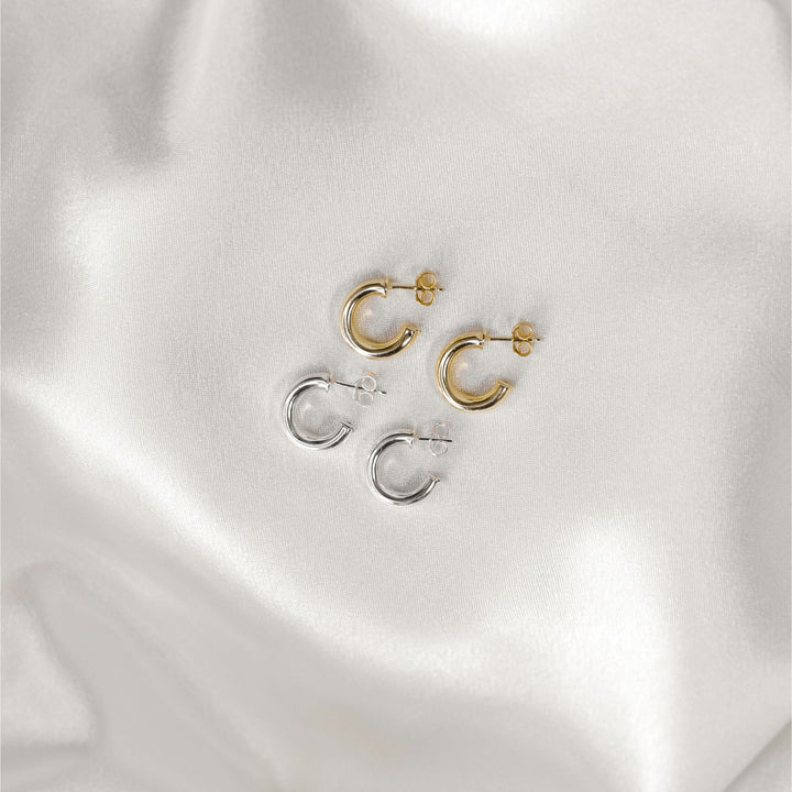 Tube Hoop Earrings - Robyn Real Jewels