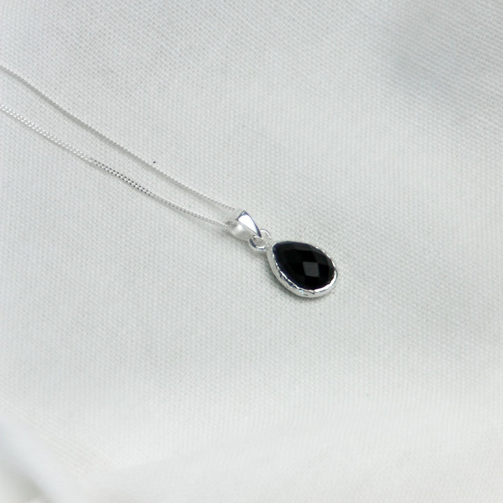 Black Onyx Stone Pendant Necklace - Robyn Real Jewels