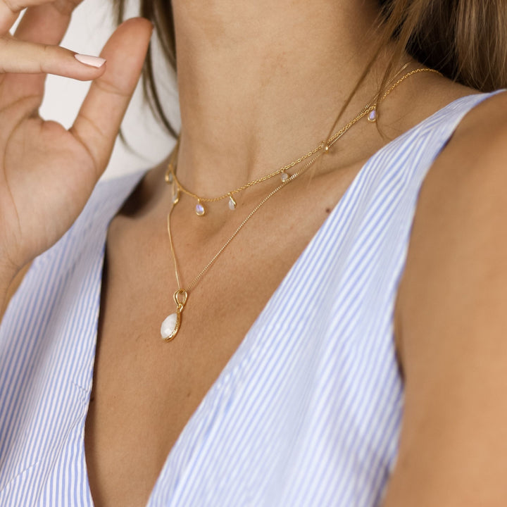 Moonstone Stone Pendant - Robyn Real Jewels