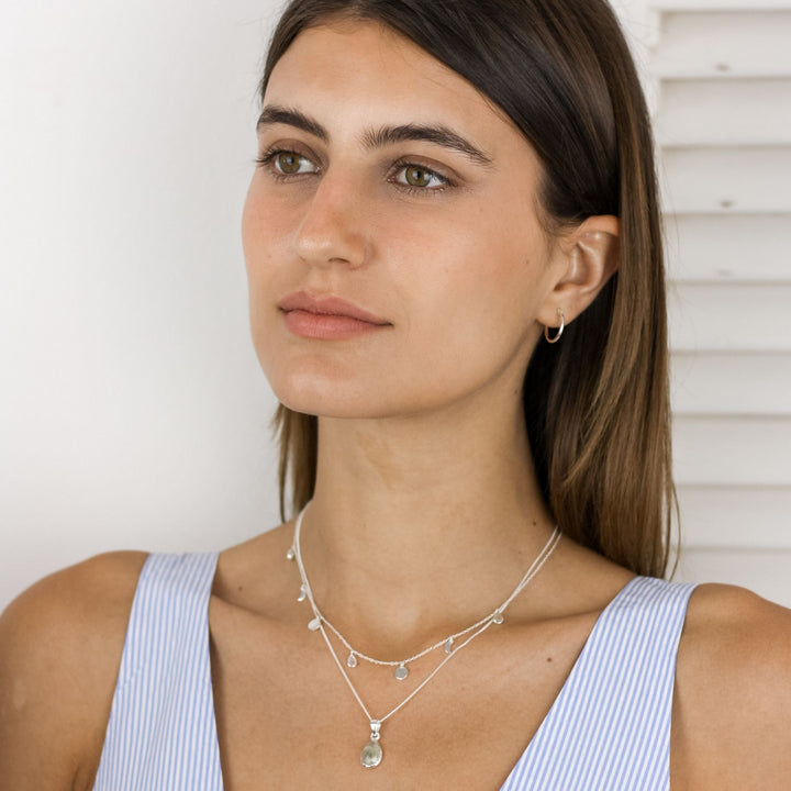 Prehnite Stone Pendant Necklace - Robyn Real Jewels