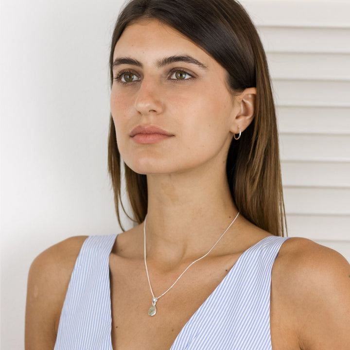Prehnite Stone Pendant Necklace - Robyn Real Jewels