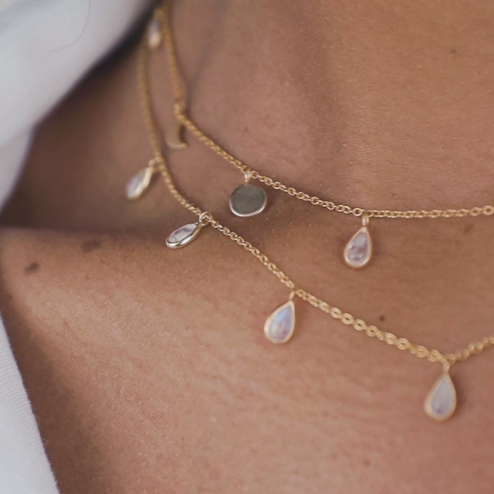 Moonlit – Moonstone Lunar Necklace
