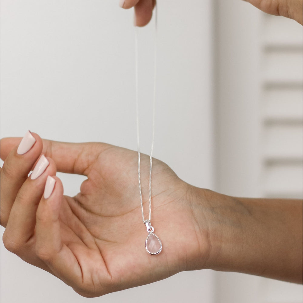 Rose Quartz Pendant Necklace - Robyn Real Jewels