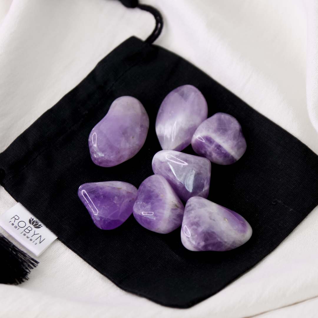 Amethyst Tumble Stone - Robyn Real Jewels