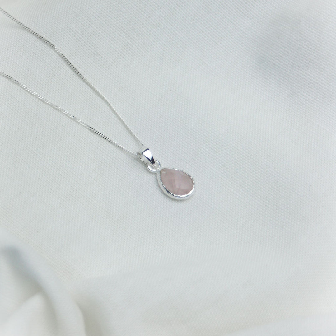 Rose Quartz Pendant Necklace - Robyn Real Jewels