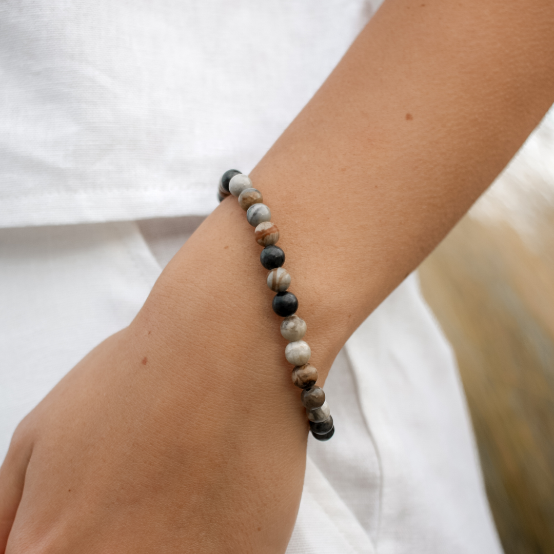 Picasso Jasper Stone Ladies Bracelet - Robyn Real Jewels