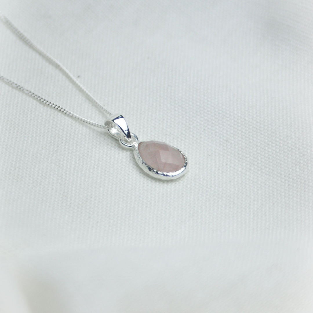 Rose Quartz Pendant Necklace - Robyn Real Jewels