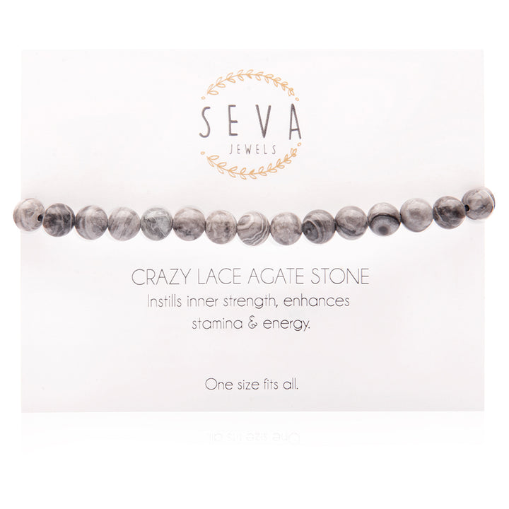 Crazy Lace Agate Stone Bracelet front card