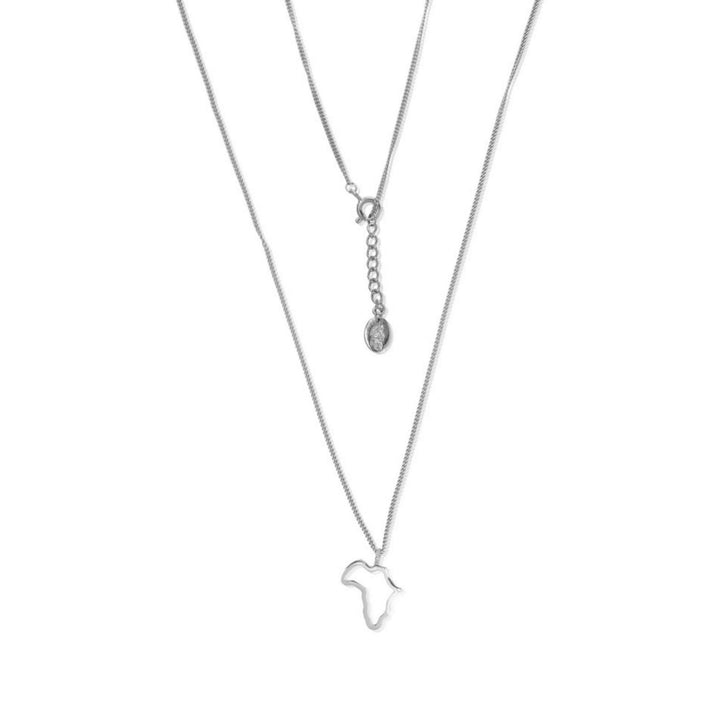 Africa Outline Necklace - Robyn Real Jewels